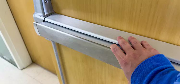 Installing a Push Bar on a Door Petaluma